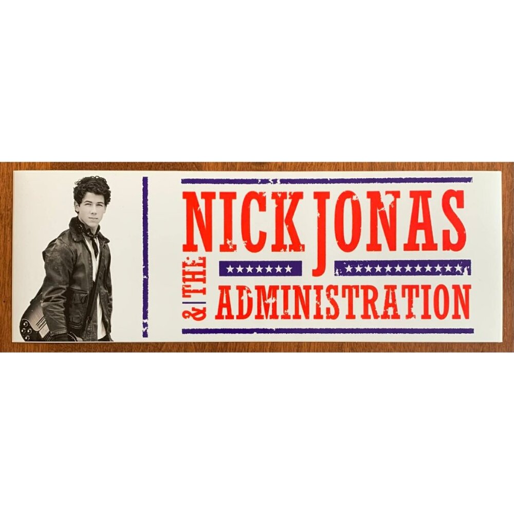 Rare Nick Jonas & The Administration Tour Merch Sticker - Who I Am Era